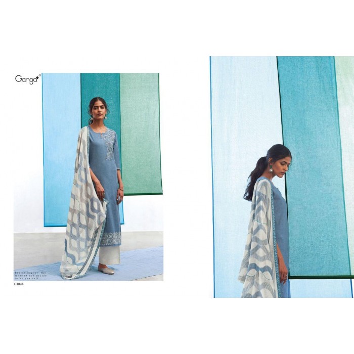 Ganga The Mood Premium Cotton Printed Dress Materials